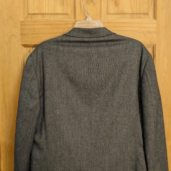 Kenneth Cole Awearness Slim Wool Blend Taupe Classic Business Blazer Jacket 40L - Picture 4 of 9